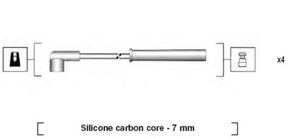 Ignition Cable Kit - 941385040937 MAGNETI MARELLI