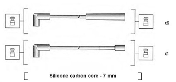 Ignition Cable Kit - 941425010939 MAGNETI MARELLI