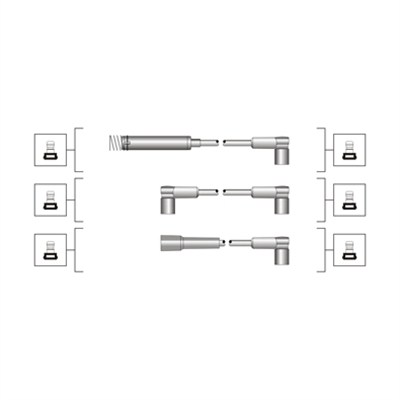 Kit cavi accensione - 941319170013 MAGNETI MARELLI