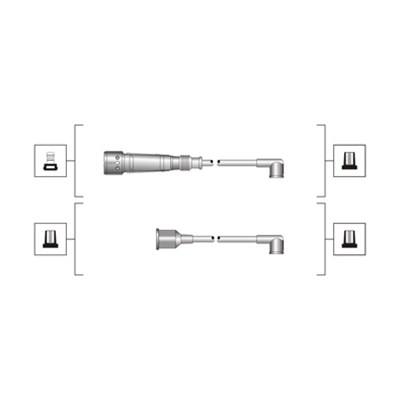 Ignition Cable Kit - 941319170017 MAGNETI MARELLI