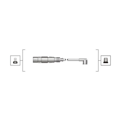 Комплект проводов зажигания - 941319170025 MAGNETI MARELLI