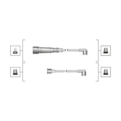 uždegimo laido komplektas - 941319170026 MAGNETI MARELLI
