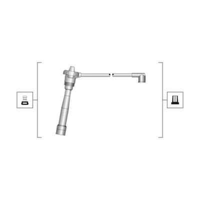 Ignition Cable Kit - 941319170039 MAGNETI MARELLI