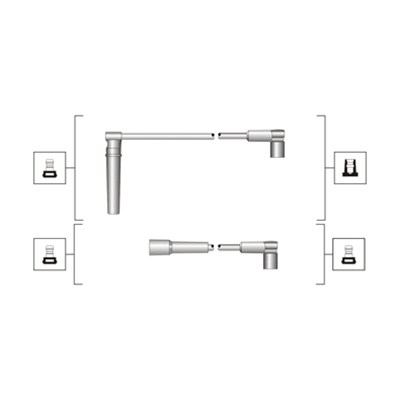 Ignition Cable Kit - 941319170044 MAGNETI MARELLI
