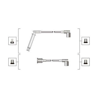 Ignition Cable Kit - 941319170045 MAGNETI MARELLI