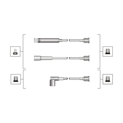 Ignition Cable Kit - 941319170047 MAGNETI MARELLI