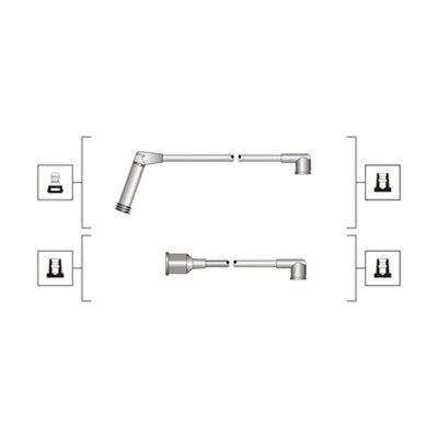 Ignition Cable Kit - 941319170058 MAGNETI MARELLI