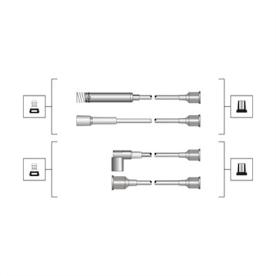 uždegimo laido komplektas - 941319170064 MAGNETI MARELLI