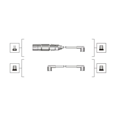 Ignition Cable Kit - 941319170071 MAGNETI MARELLI