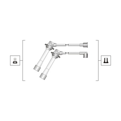 Ignition Cable Kit - 941319170083 MAGNETI MARELLI