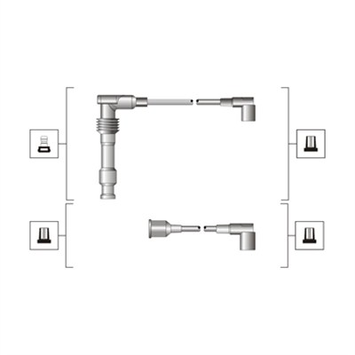 uždegimo laido komplektas - 941319170085 MAGNETI MARELLI