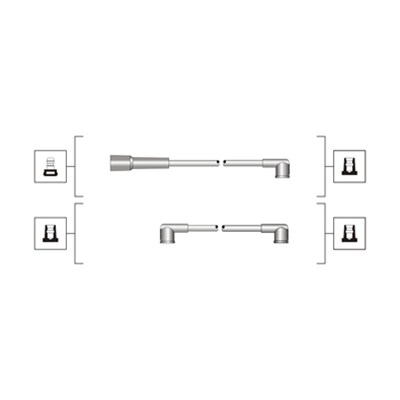 Ignition Cable Kit - 941319170088 MAGNETI MARELLI
