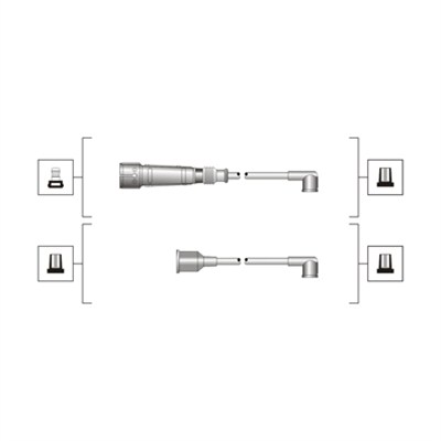 uždegimo laido komplektas - 941319170089 MAGNETI MARELLI