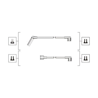 Ignition Cable Kit - 941319170091 MAGNETI MARELLI