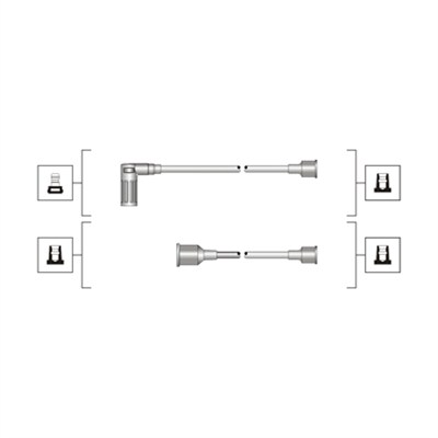 uždegimo laido komplektas - 941319170094 MAGNETI MARELLI