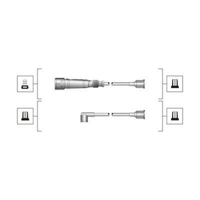 uždegimo laido komplektas - 941319170103 MAGNETI MARELLI