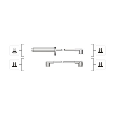 Ignition Cable Kit - 941319170112 MAGNETI MARELLI