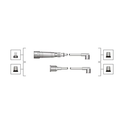 uždegimo laido komplektas - 941319170114 MAGNETI MARELLI