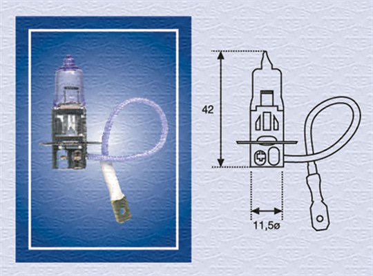 Bulb, fog light - 002554100000 MAGNETI MARELLI