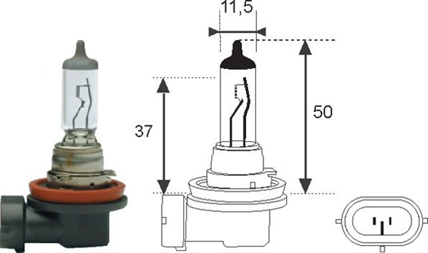 Bulb, spotlight - 002549100000 MAGNETI MARELLI