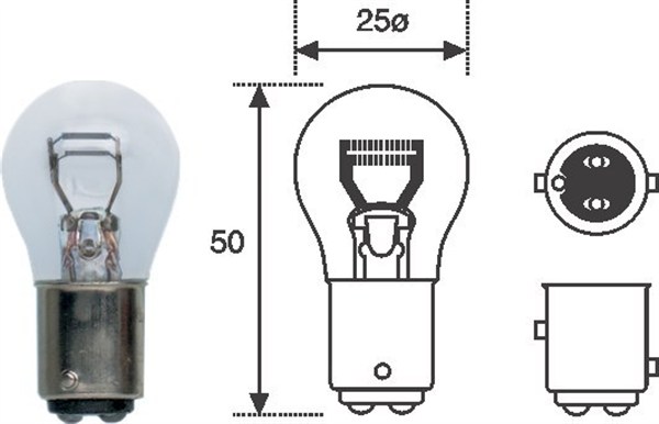 Bulb, stop light - 008528100000 MAGNETI MARELLI