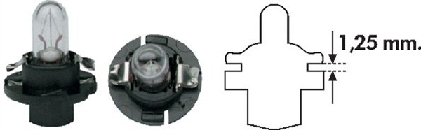Bulb, instrument lighting - 002053000000 MAGNETI MARELLI