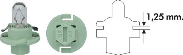 Bulb, instrument lighting - 002053100000 MAGNETI MARELLI