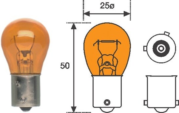 Bulb, indicator - 008507100000 MAGNETI MARELLI