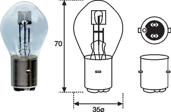 Bulb, spotlight - 002588200000 MAGNETI MARELLI