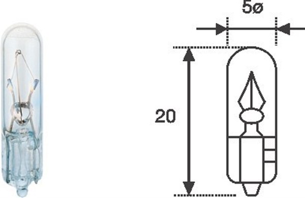 Bulb, instrument lighting - 003721100000 MAGNETI MARELLI