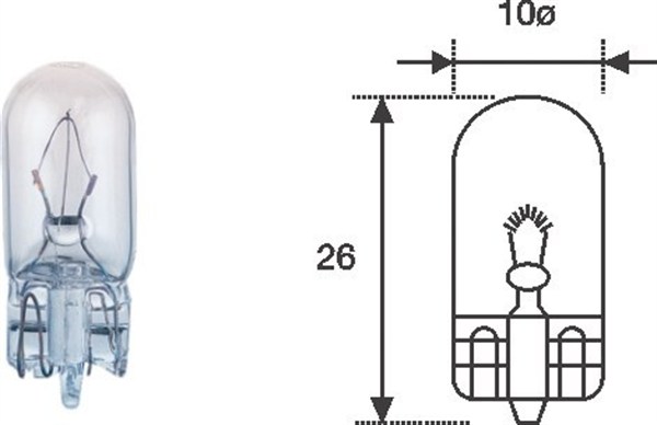 Bulb, indicator - 003821100000 MAGNETI MARELLI