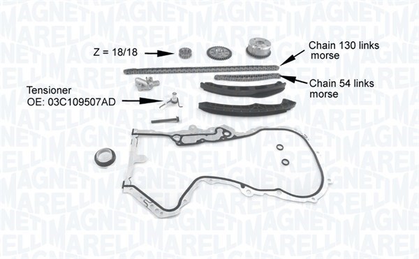 Steuerkettensatz - 341500001210 MAGNETI MARELLI