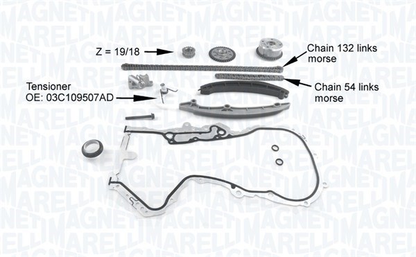 Kit catena distribuzione - 341500001220 MAGNETI MARELLI