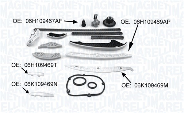 Timing Chain Kit - 341500001370 MAGNETI MARELLI