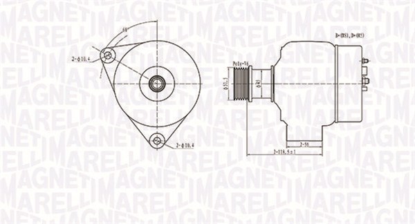 Alternatore - 063731138010 MAGNETI MARELLI
