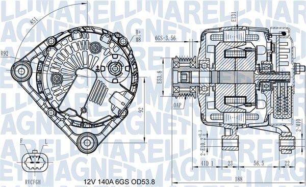 Alternatore - 063731406710 MAGNETI MARELLI