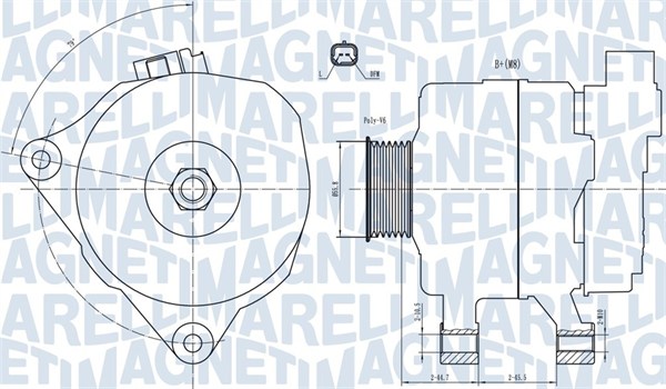 Alternatore - 063731499010 MAGNETI MARELLI