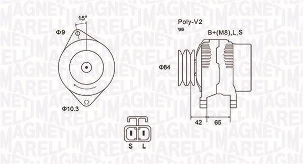 Alternatore - 063731530010 MAGNETI MARELLI