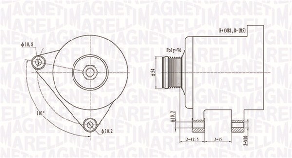 Alternatore - 063731553010 MAGNETI MARELLI