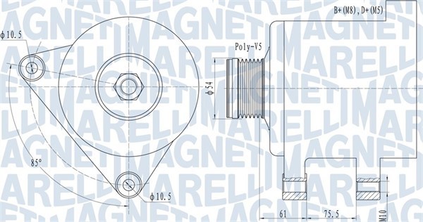 Alternatore - 063731631010 MAGNETI MARELLI