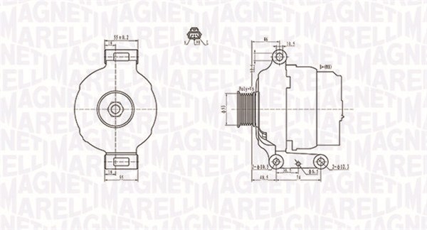 Alternatore - 063731636010 MAGNETI MARELLI