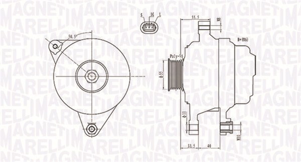 Alternatore - 063731703010 MAGNETI MARELLI