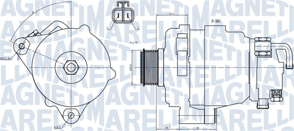 Alternatore - 063731708010 MAGNETI MARELLI