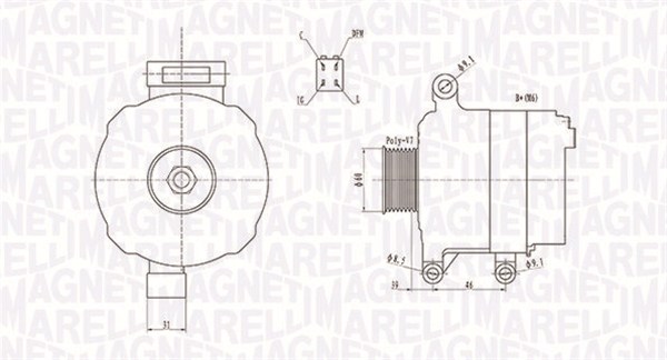 Alternatore - 063731728010 MAGNETI MARELLI