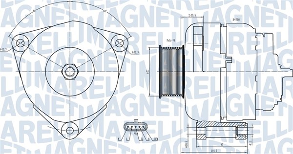 Alternatore - 063731739010 MAGNETI MARELLI