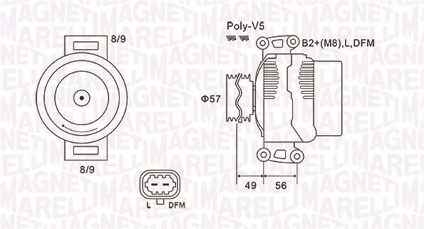 Generator - 063731740010 MAGNETI MARELLI