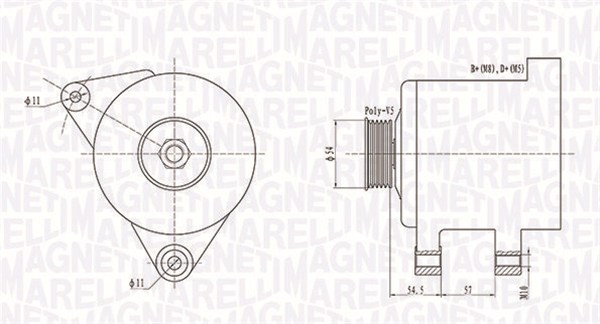 Alternatore - 063731747010 MAGNETI MARELLI