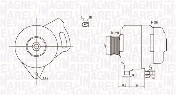Alternatore - 063731750010 MAGNETI MARELLI