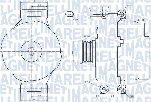 Alternatore - 063731773010 MAGNETI MARELLI
