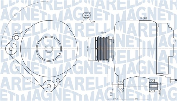 Alternator - 063731810010 MAGNETI MARELLI